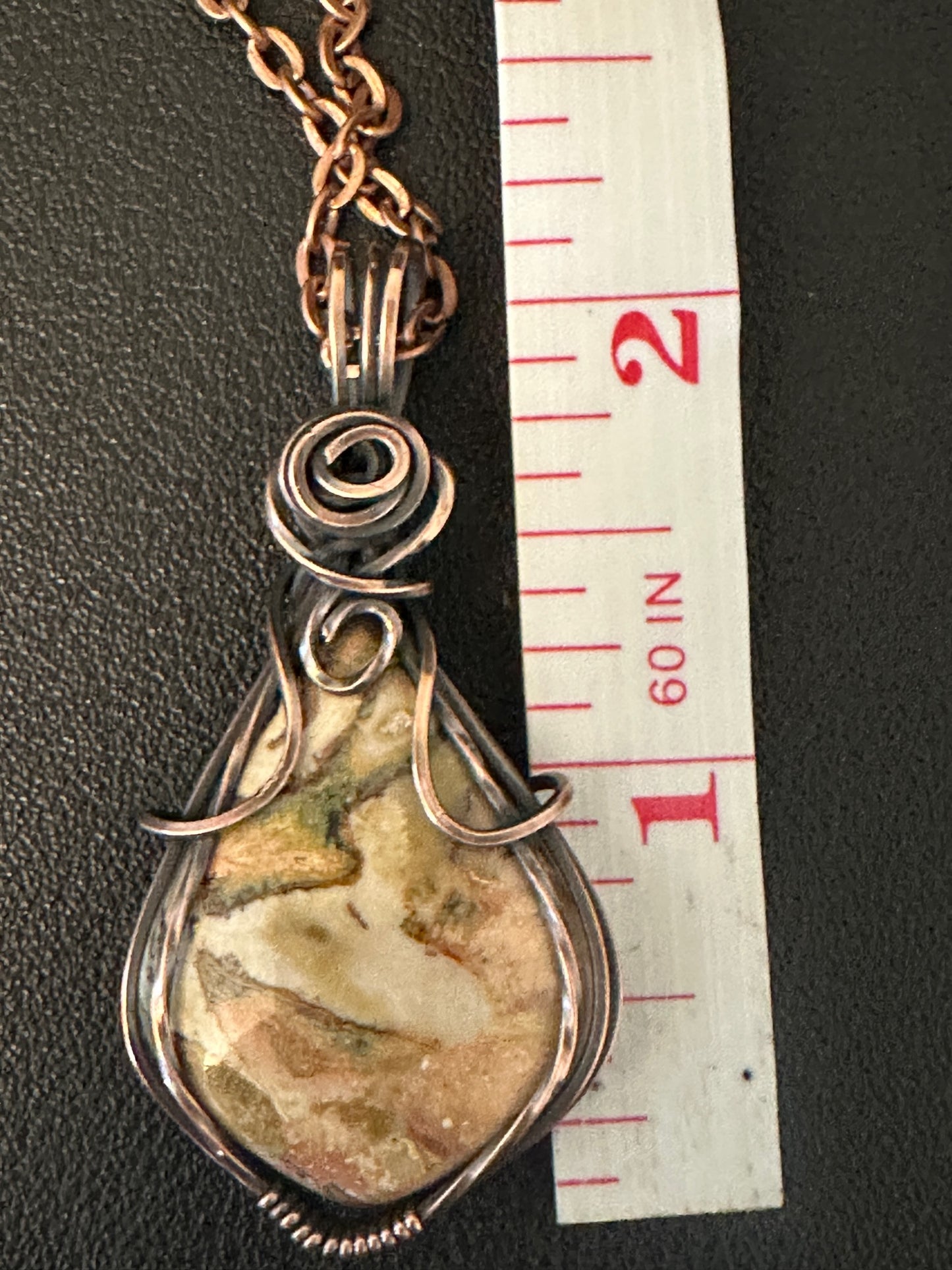 Rosita Jasper Handmade Wire Wrapped Pendant