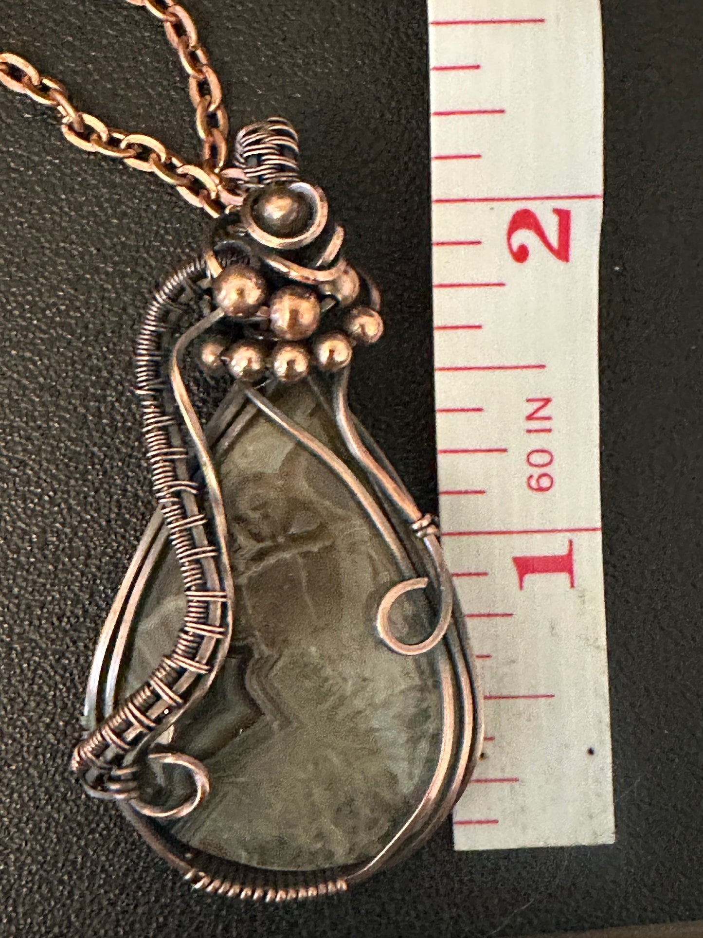 Agate Teardrop Handmade Wire Wrapped Pendant