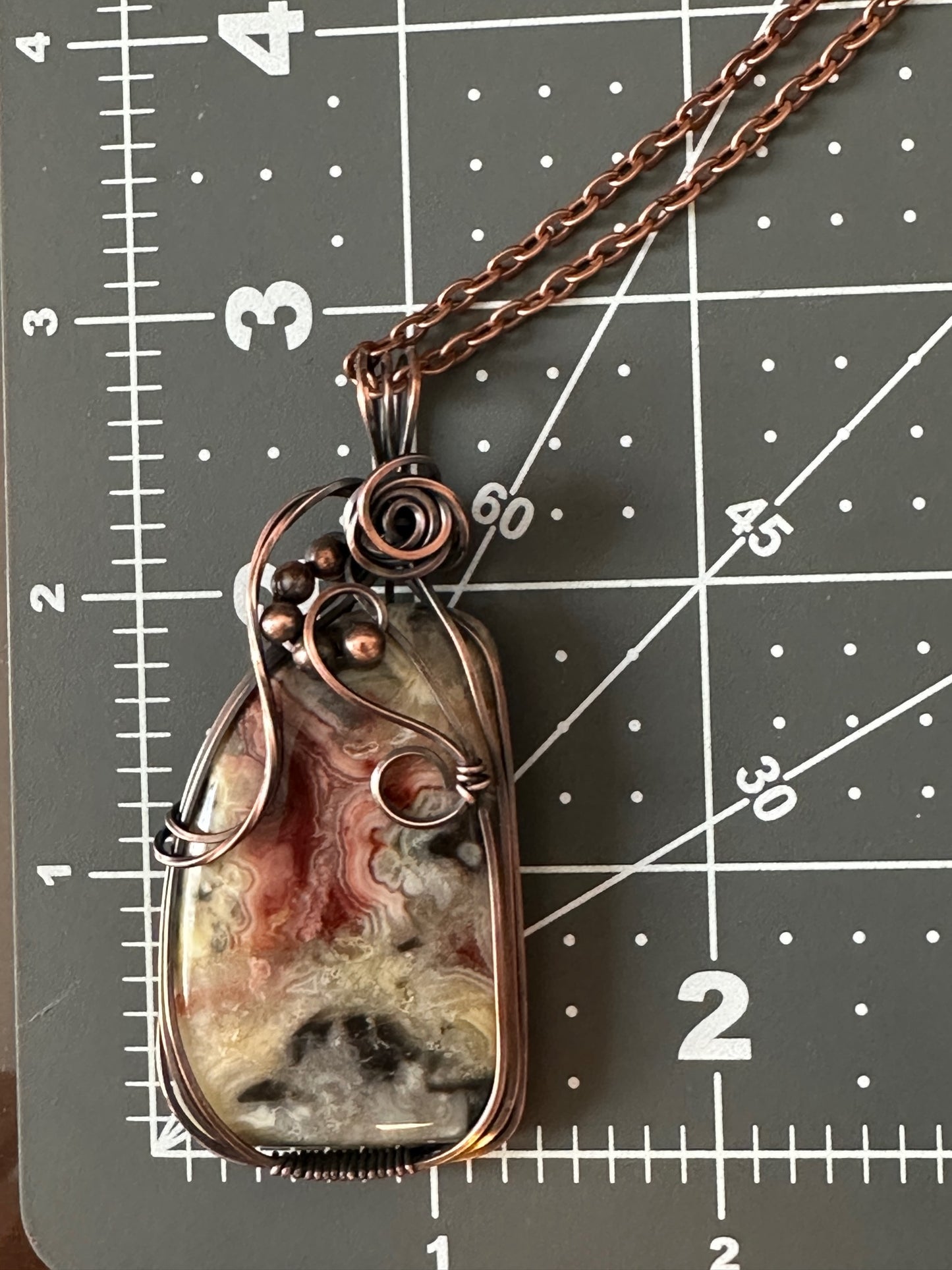 Crazy Lace Agate Wire Wrapped Statement Piece