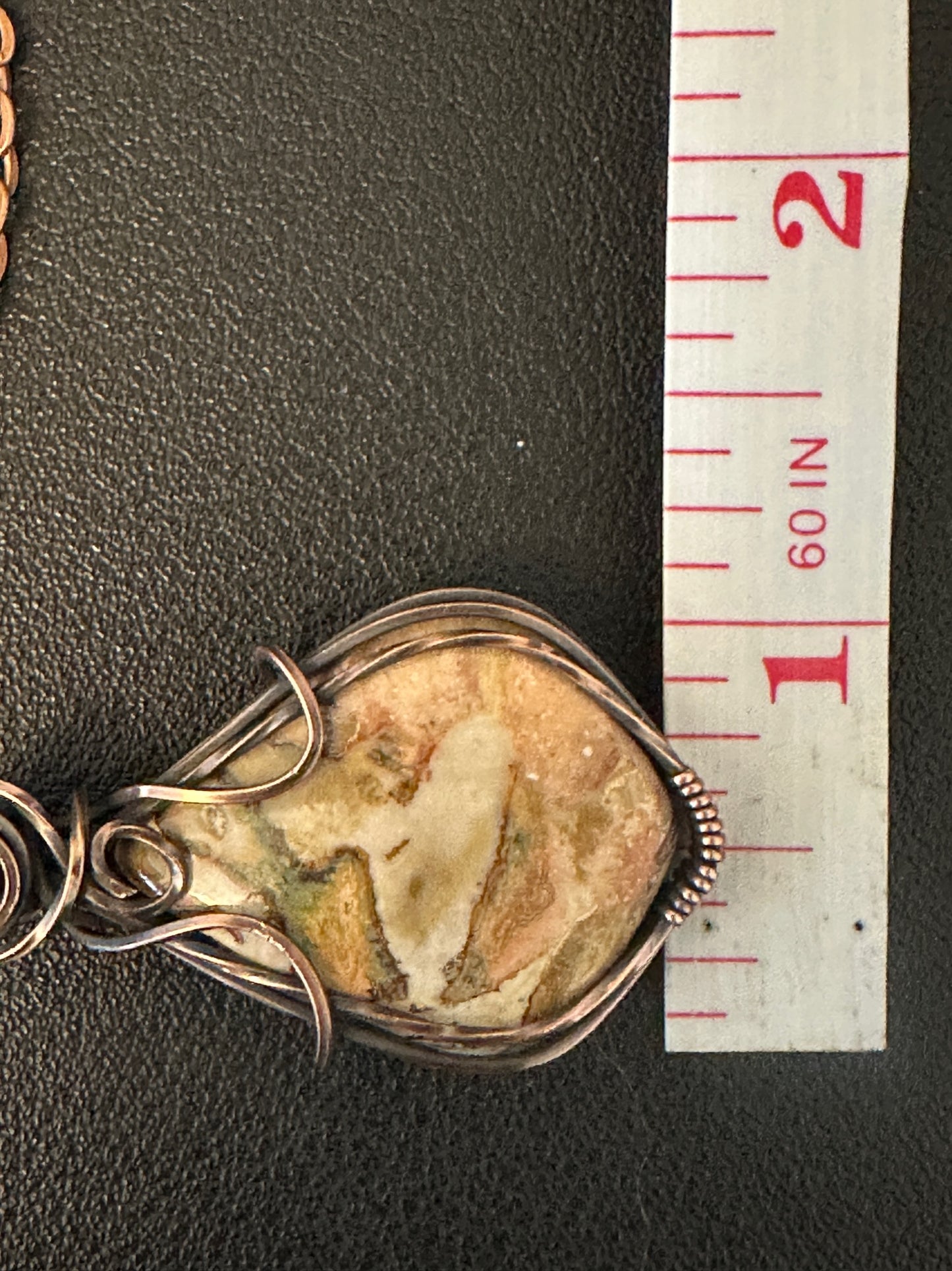 Rosita Jasper Handmade Wire Wrapped Pendant