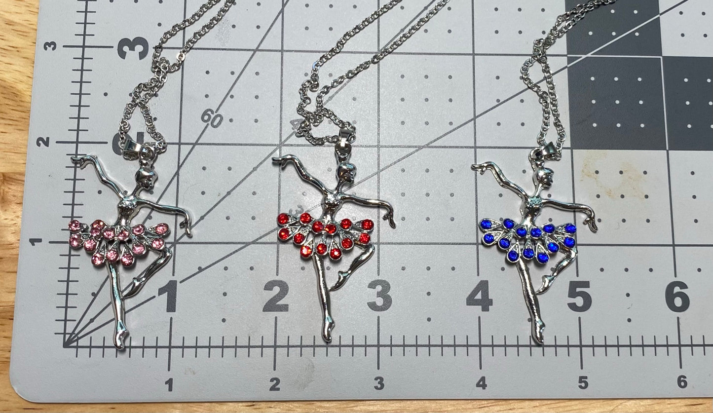 Ballerina Rhinestone Necklace
