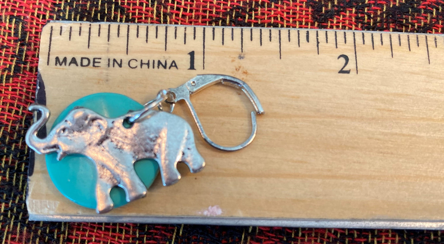 Silver Boho Elephant Charm Necklace