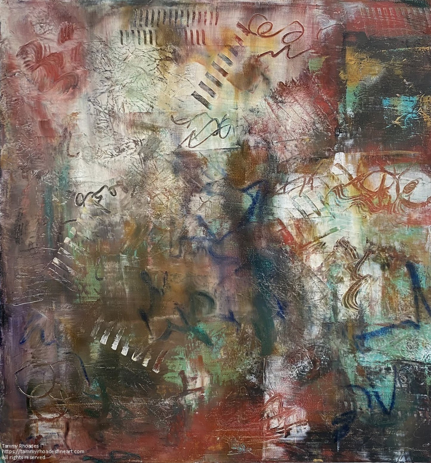 Cold Wax and Oil Painting | Contemporary Wall Art Decor