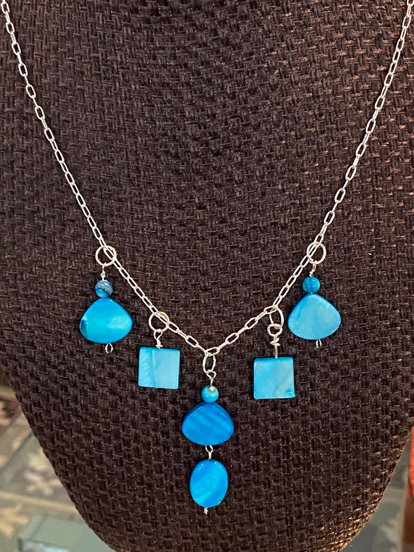 Mother of Pearl Necklace and Earring Set