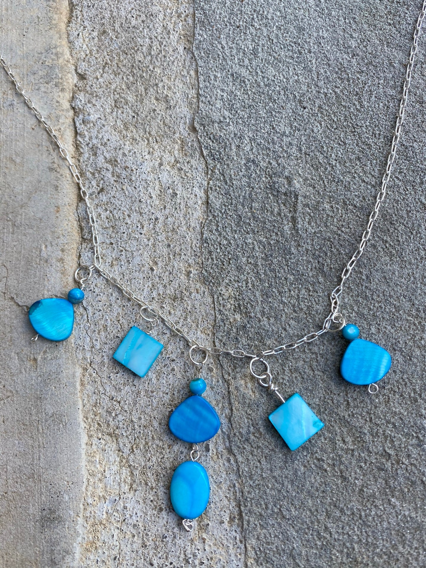 Mother of Pearl Necklace and Earring Set