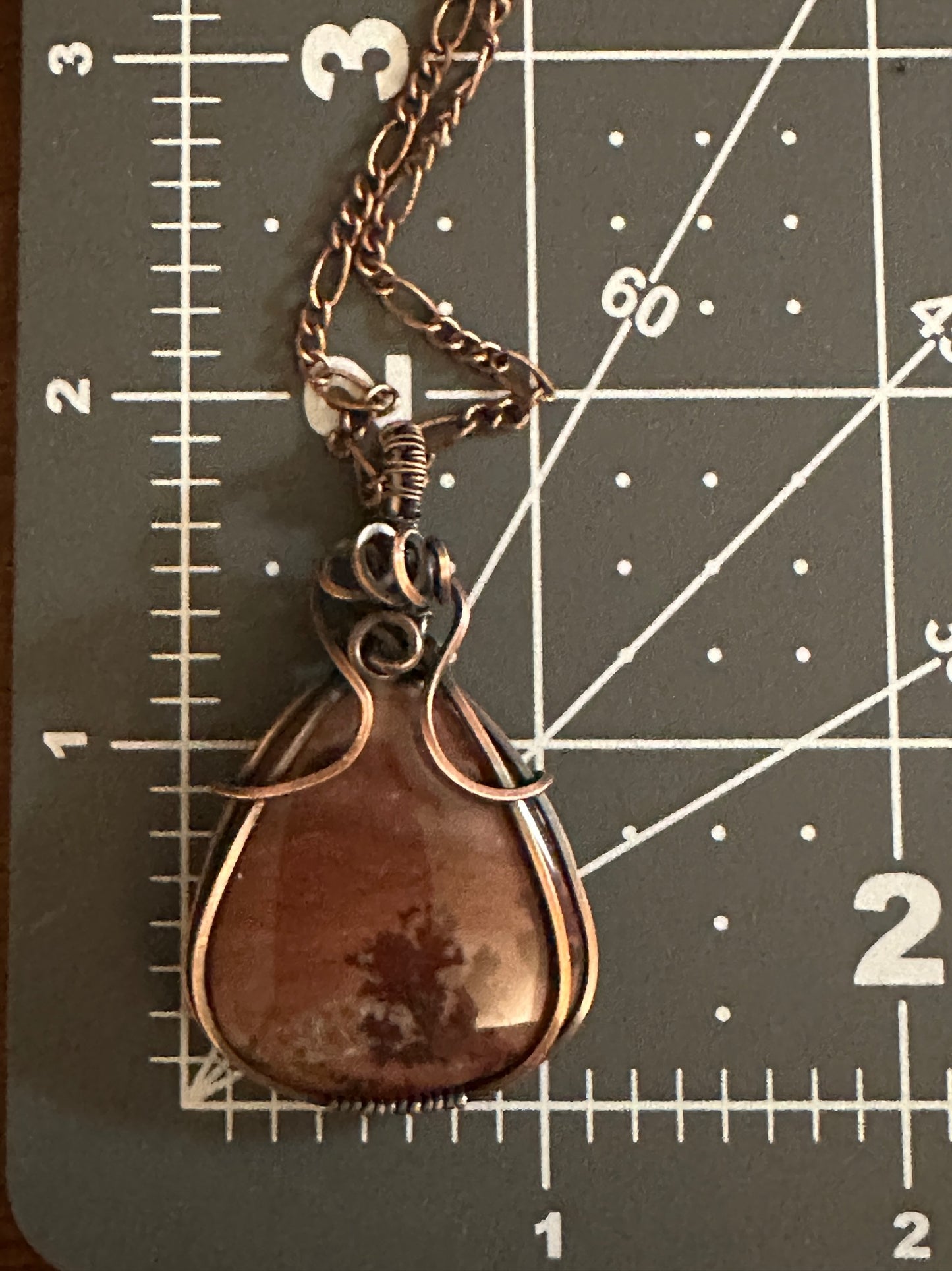 Mimbres Apache Jasper Wire Wrapped Pendant