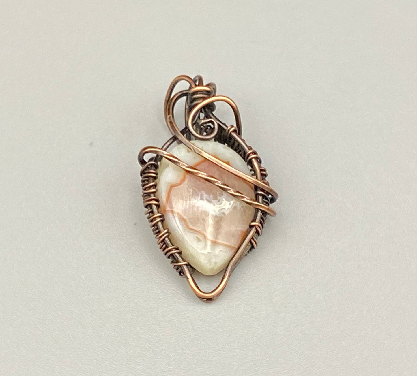 Lovely Teardrop, Agate Pendant, necklace, delicate, lightweight