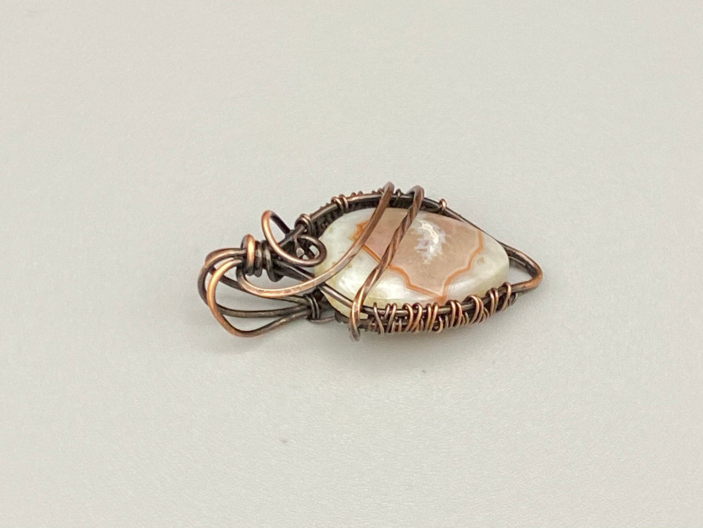 Lovely Teardrop, Agate Pendant, necklace, delicate, lightweight