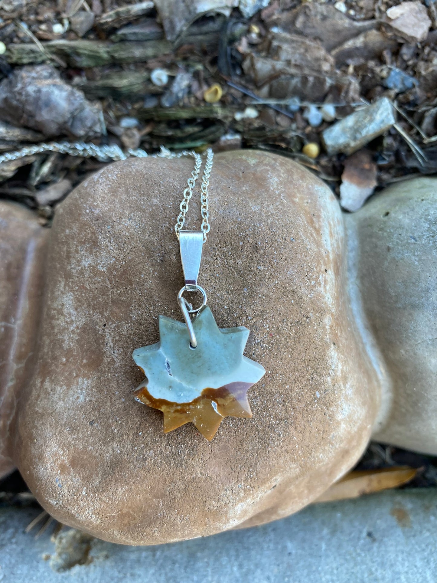 Nine Pointed Star Crystal Necklace | Baha'i Pendant