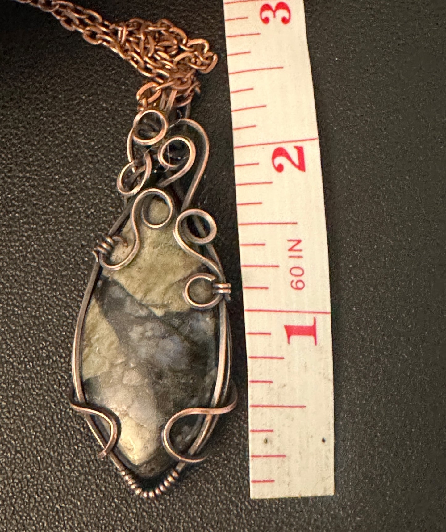 Handmade Wire Wrapped Agate Pendant