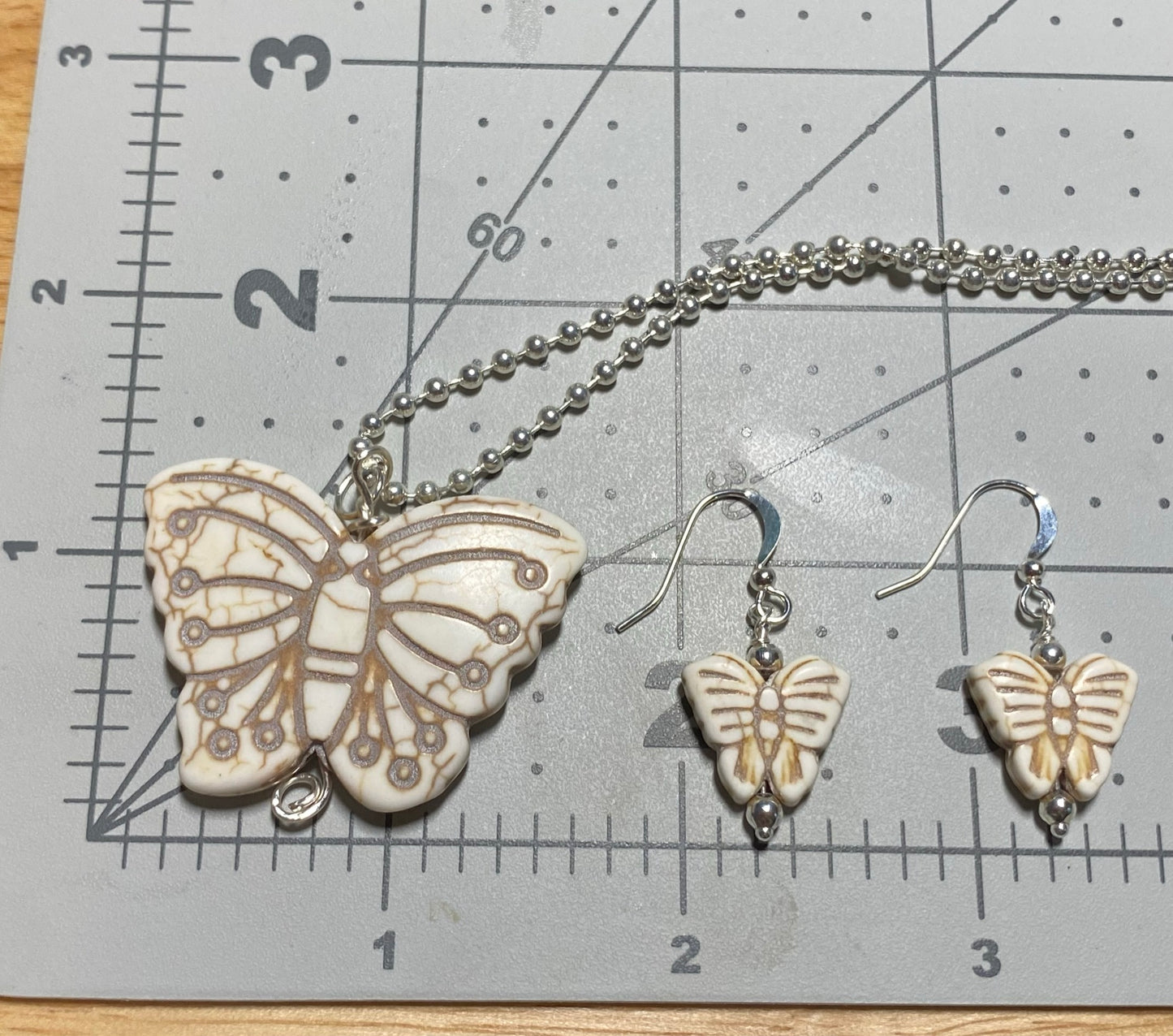 Butterfly Necklace and Earring Sets | Various Colors