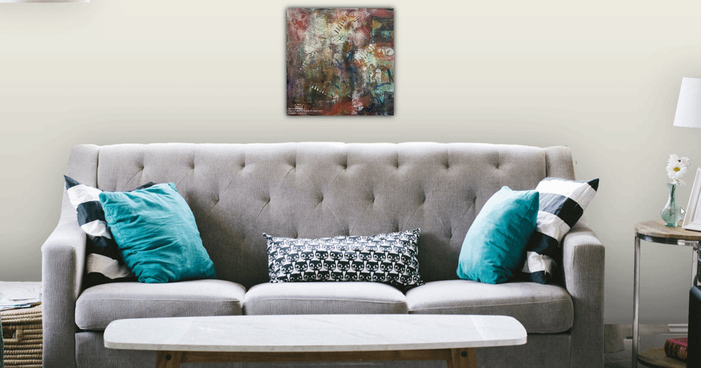 Cold Wax and Oil Painting | Contemporary Wall Art Decor