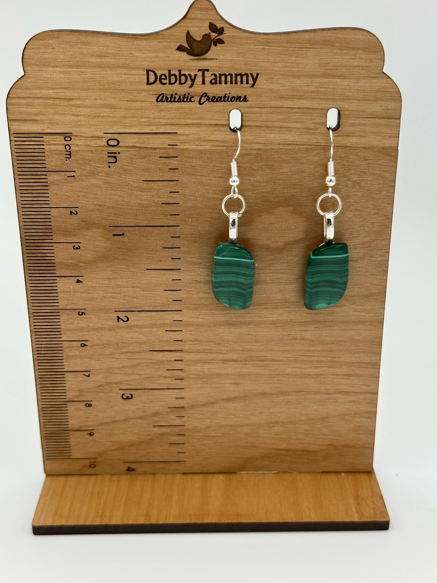 Handmade Malachite Earring And Necklace Set