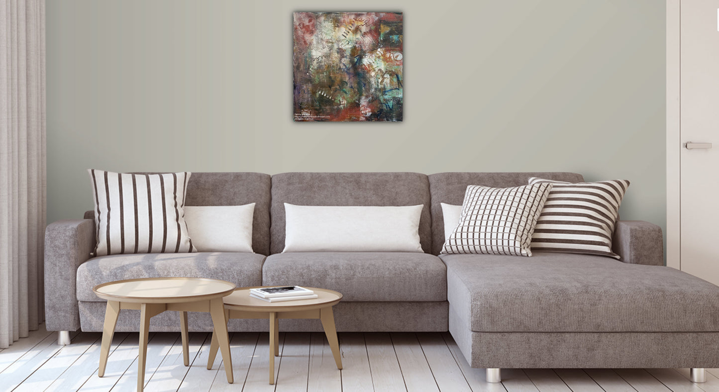 Cold Wax and Oil Painting | Contemporary Wall Art Decor